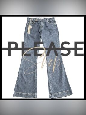 NWT Please (Italy) Mid-Rise Flare Jeans (29x33)